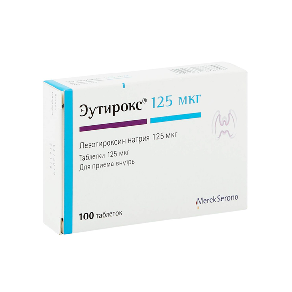 ЭУТИРОКС таб. 125мкг N100