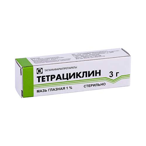 Тетрациклин мазь глазная 1% 3г
