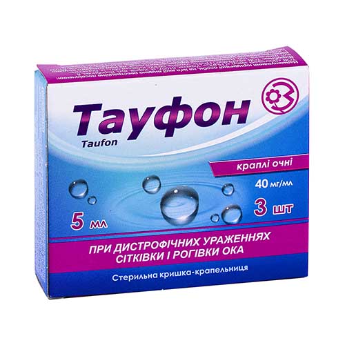 Taufon gl. kapli 40mg/ml 5ml №3