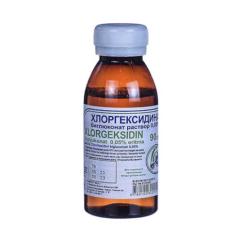 Xlorgeksidin biglyukonat r-r 0,05% 90ml