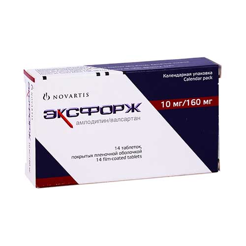 Эксфорж таб. 10/160мг №14