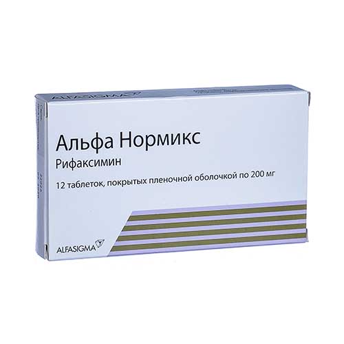 Альфа нормикс таб. 200мг №12