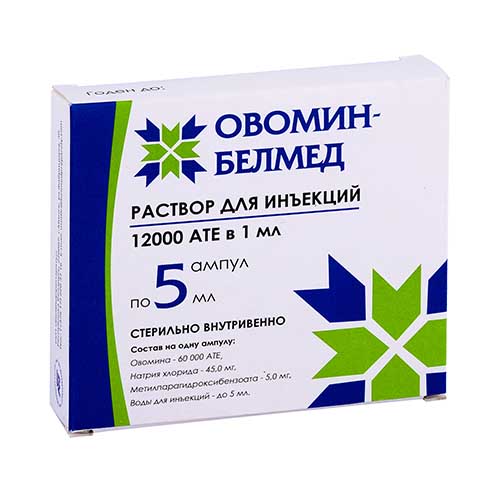 Ovomin-Belmed r-r d/in 12000 ATЕ/ml 5ml v №5