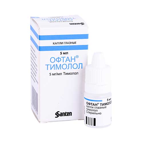 Oftan Timolol gl. kapli 5mg/ml 5 ml