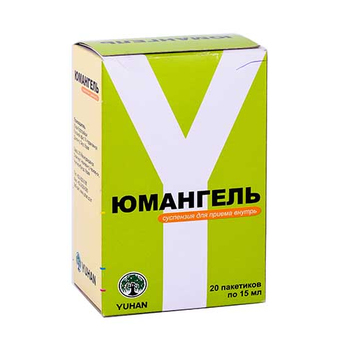 Yumangel susp d/pr. vnutr 1g/15ml 15ml №20