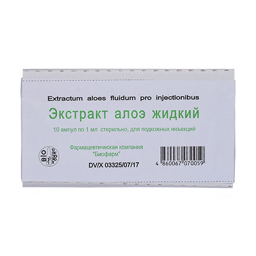 Aloe ekstrakt r-r 1ml №10