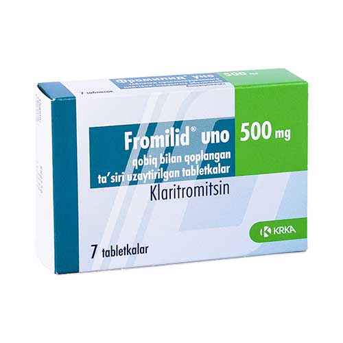 Фромилид уно таб. п/о 500мг №7
