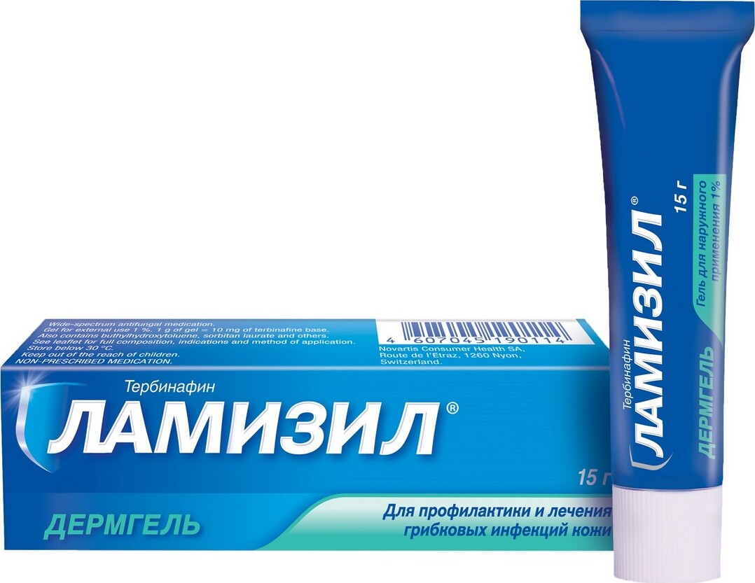 Lamizil Dermgel gel 1% 15g