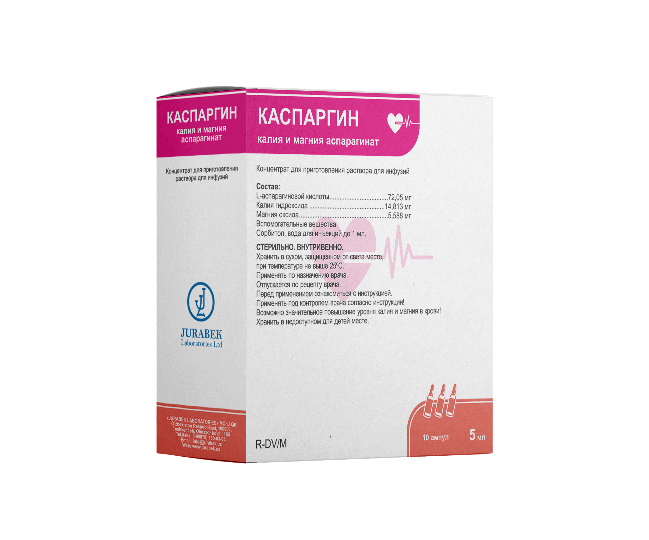 Kaspargin r-r d/inf 250ml