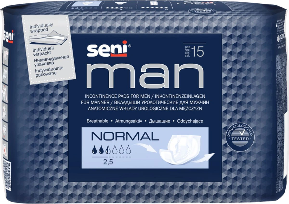 Вкладыши уролог. д/мужчин Seni man normal №15