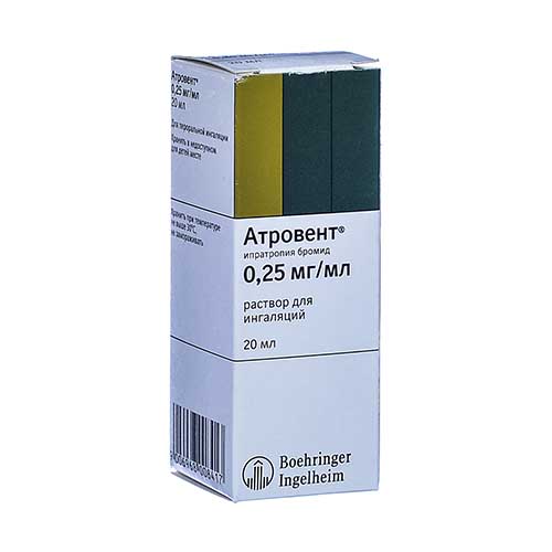 Atrovent r-r d/ing. 0,25mg/ml 20ml