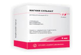 Магния сульфат р-р д/ин. 25% 5мл №10