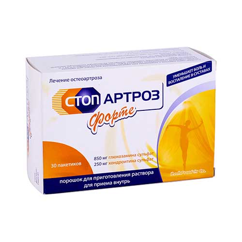 Stopartroz forte por.850mg+250mg 3,6g №30