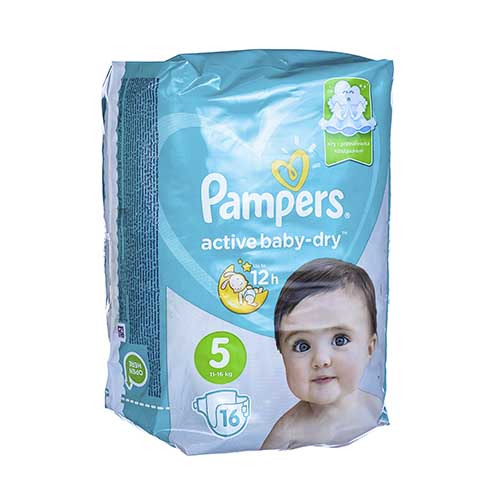 Подгузники PAMPERS Active Baby Dry Junior 16 р.5