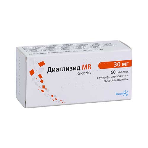 Диаглизид MR таб. 30мг №60