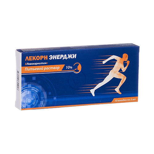 Лекорн Энерджи пит. р-р. 10% 5мл №10