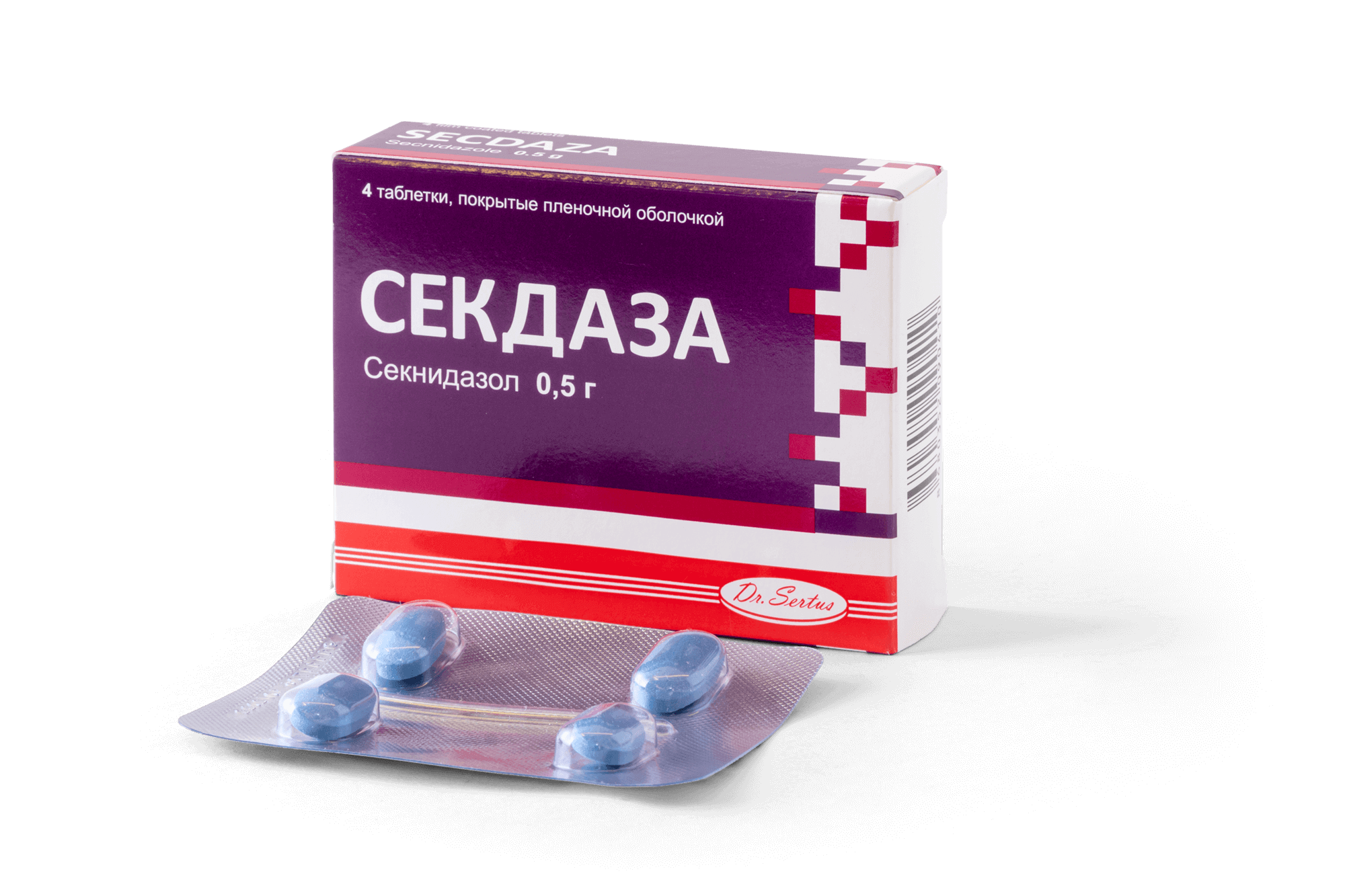 Секдаза таб. 500мг №4