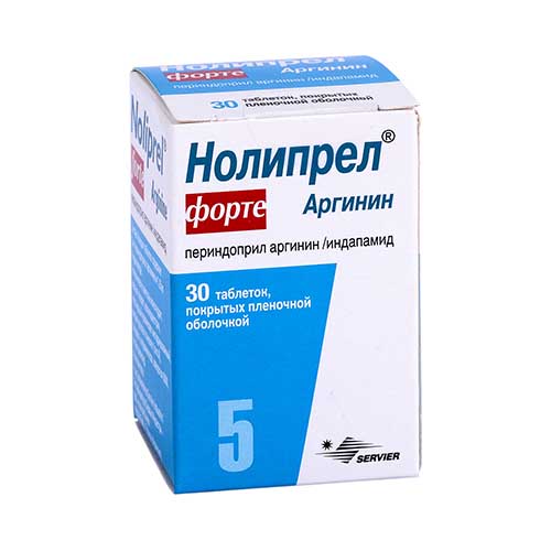 Нолипрел Форте Аргинин таб. п/о 5мг/1.25мг №30