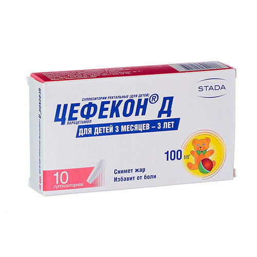 Sefekon D supp. rekt. 100mg №10
