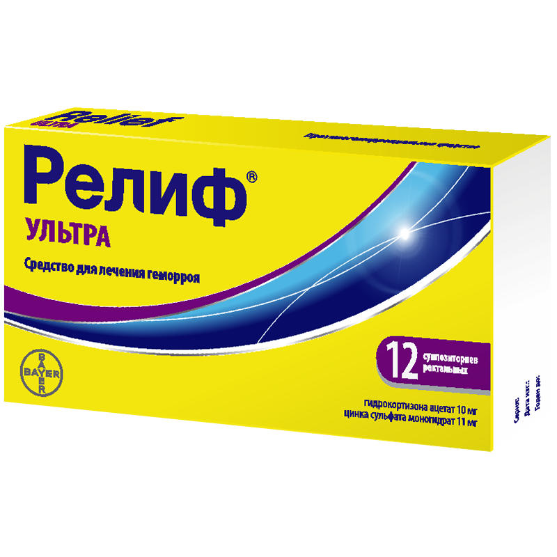 Релиф Ультра супп. рект. №12
