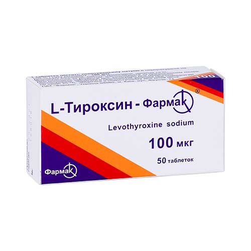 Л-Тироксин (Фармак) таб. 100мкг №50