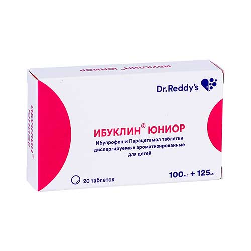 Ibuklin Yunior tab. 100mg/125mg №20