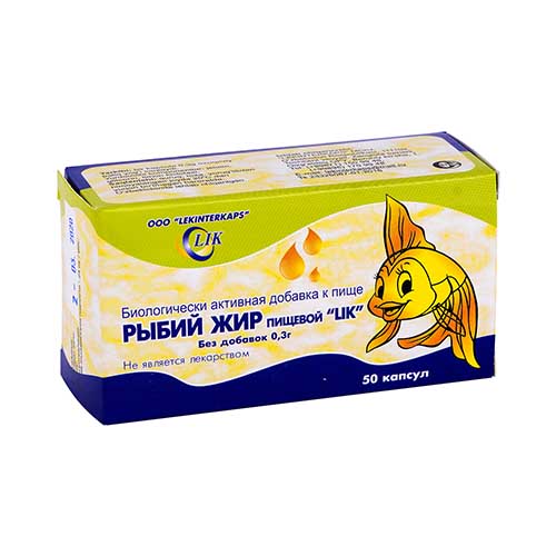 Рыбий жир-LIK без добавок капс. 0.3г №50