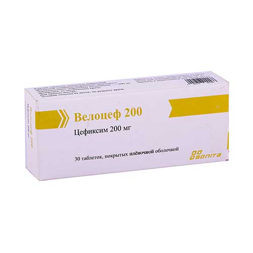 Velotsef 200 tab. p/o 200mg N30