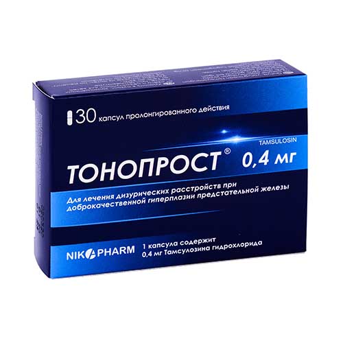 Тонопрост капс. 0.4мг №30