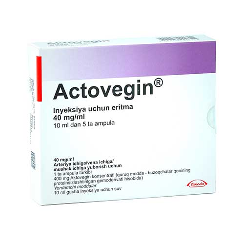 Aktovegin r-r d/in. 40mg/ml 10 ml № 5