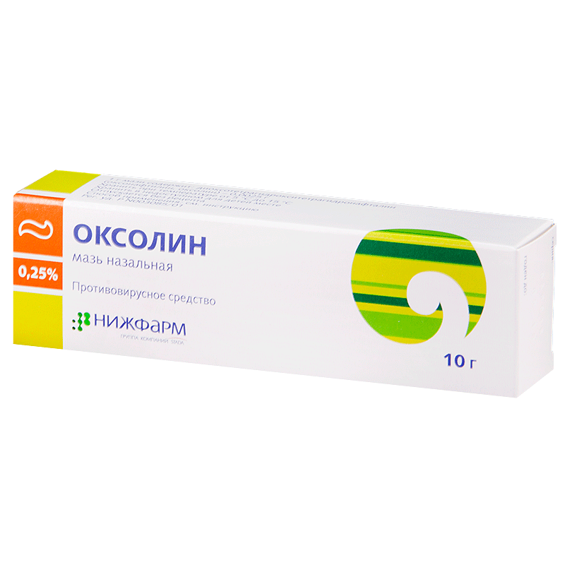 ОКСОЛИН МАЗЬ 0,25% 10Г N1