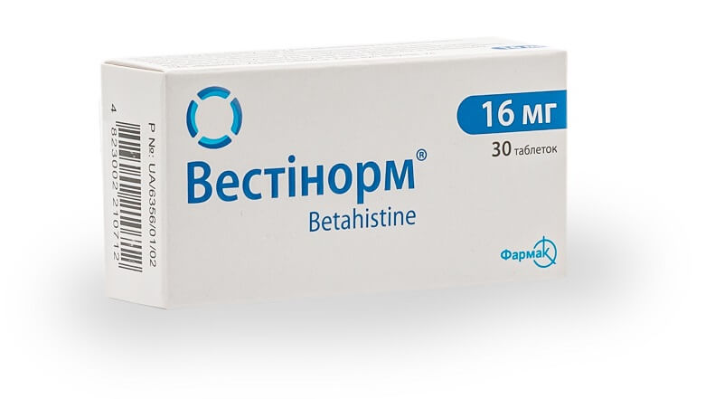 Vestinorm tab. 16mg №30