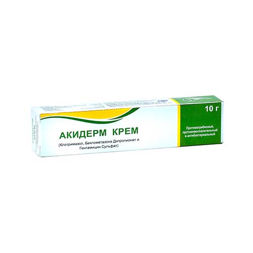 Акидерм крем 10г