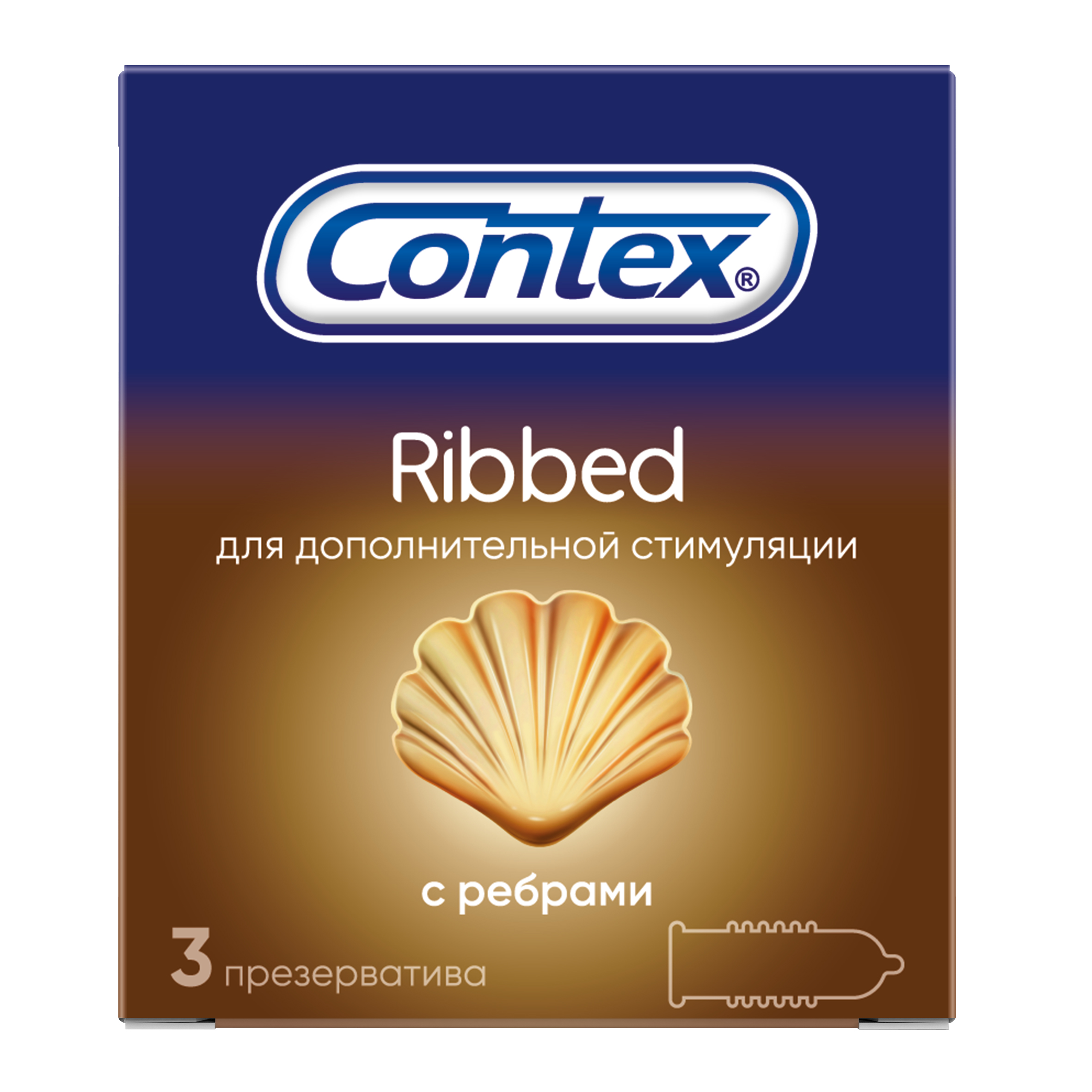 Презервативы Contex Ribbed №3