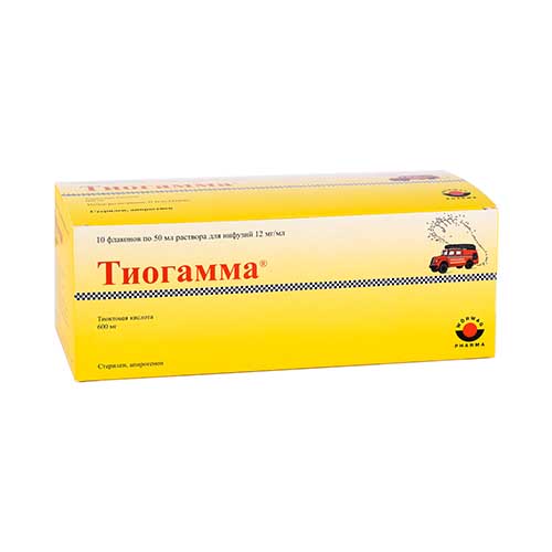 Tiogamma r-r d/inf. 12mg/ml 50ml №10