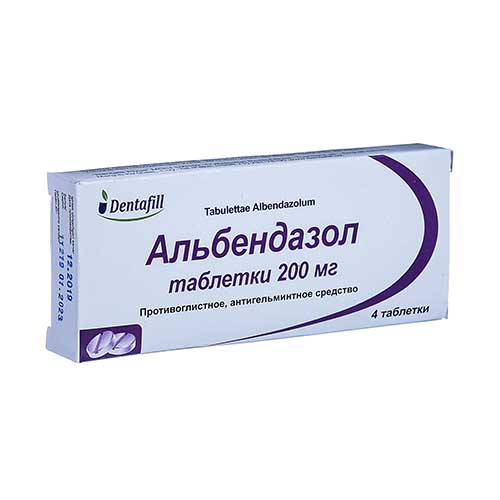 АЛЬБЕНДАЗОЛ ТАБ 200МГ N4