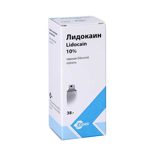 Лидокаин 10% аэрозоль 38 г