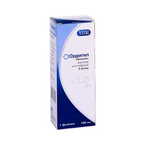 Ordigil r-r d/inf. 5mg/ml 100ml