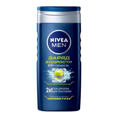 Gel d/dusha Zar. Bod. 2&1 mentol 250ml (NIVEA MEN)