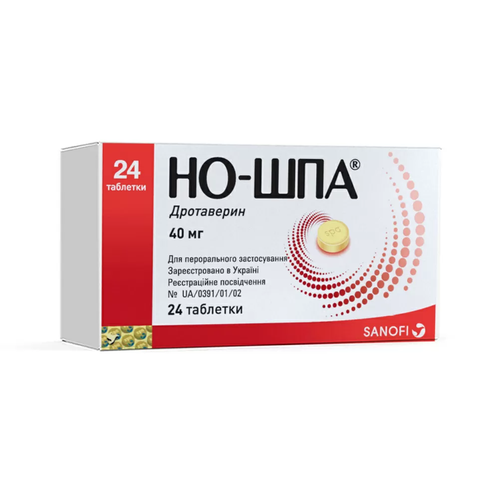NO-SHPA TAB 40MG N24