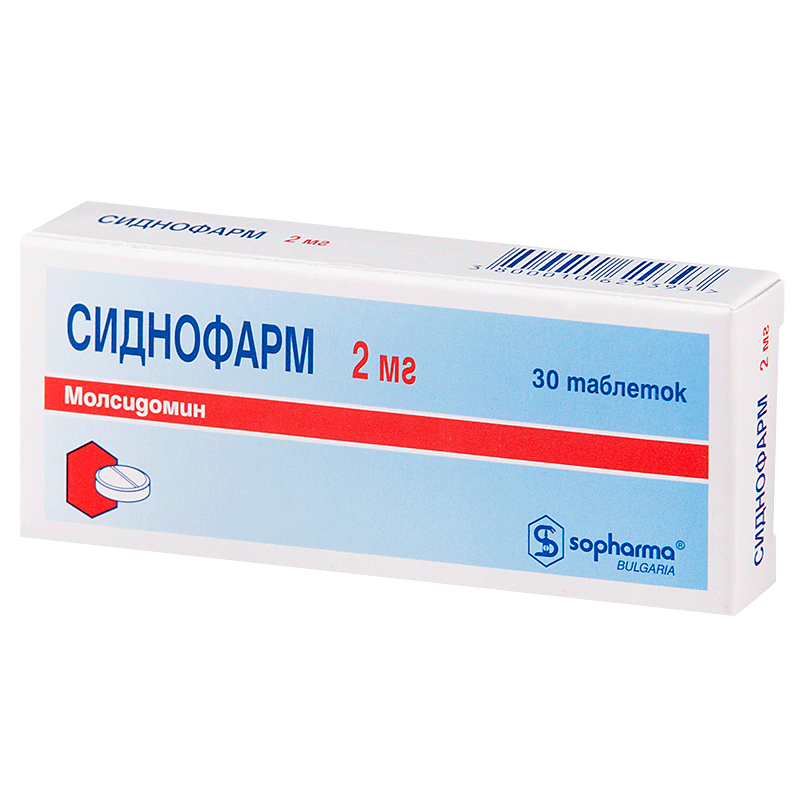 СИДНОФАРМ ТАБ 2МГ N30
