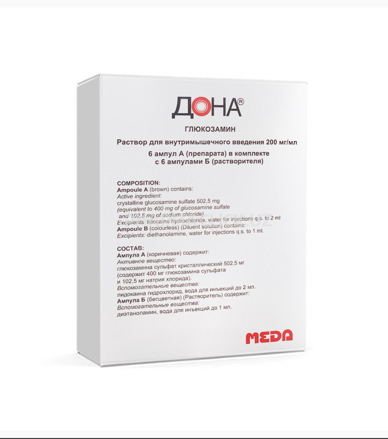 Dona r-r d/in. 200mg + r-l №6