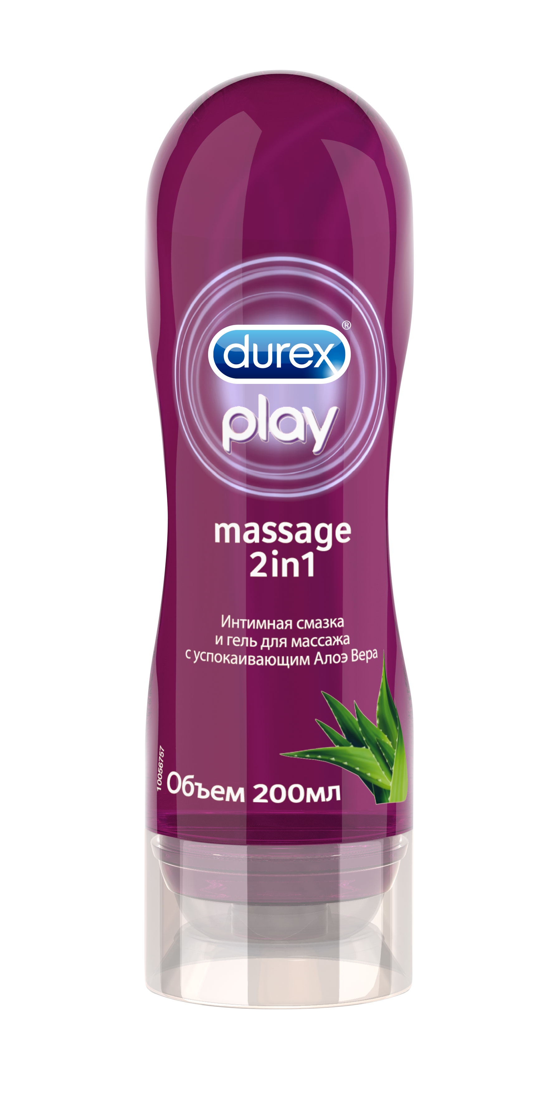Gel lubrikant Durex Play Massage Aloe Vera 200ml 2v1