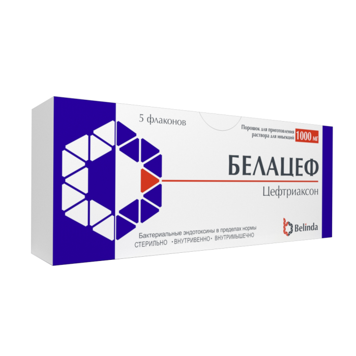 Belatsef por. d/in. 1000mg №5