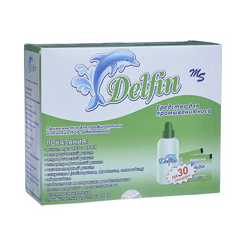 Delfin u-vo d/pr-ya nosa 240ml so srd-mi 2g N30