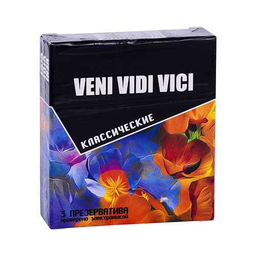 Prezervativi natur. lateks gladkiye "Veni Vidi Vici" klassicheskiye №3