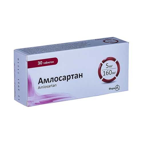 АМЛОСАРТАН ТАБ 5МГ/160МГ N30