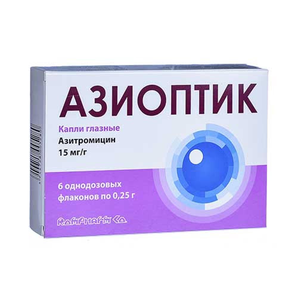 АЗИОПТИК ГЛ/КАПЛИ 15МГ/Г 0,25Г N6