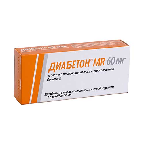 Диабетон MR таб. 60мг №30