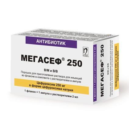 Мегасеф таб. п/о 250мг №10
